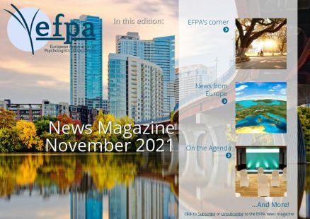 Efpa News magazine cover november 2021